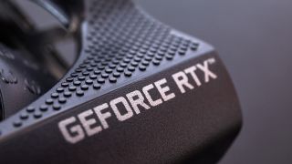 GeForce RTX logo on graphics card