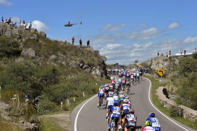 The hilly parcours during stage 2 set up the climbers.
