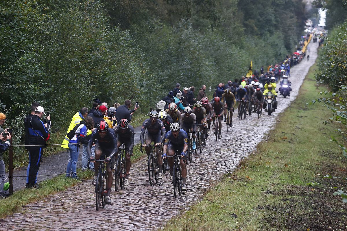 Paris Roubaix 2021 118th Edition Denain Roubaix 2577 km 03102021 Troue dArenberg Scenery photo Luca BettiniBettiniPhoto2021