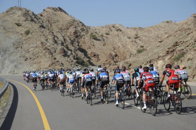 Riders head into the mountains of the Tour of Oman
