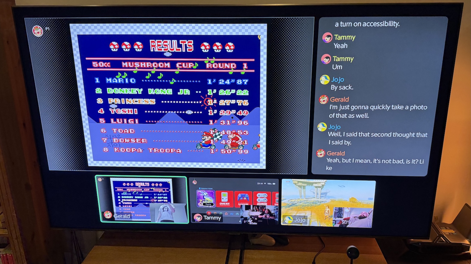 Images of the Nintendo Switch 2 at home