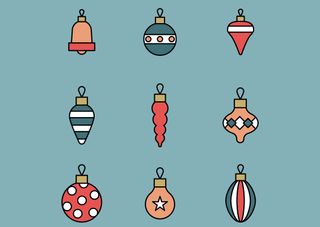 Retro Christmas vector designs