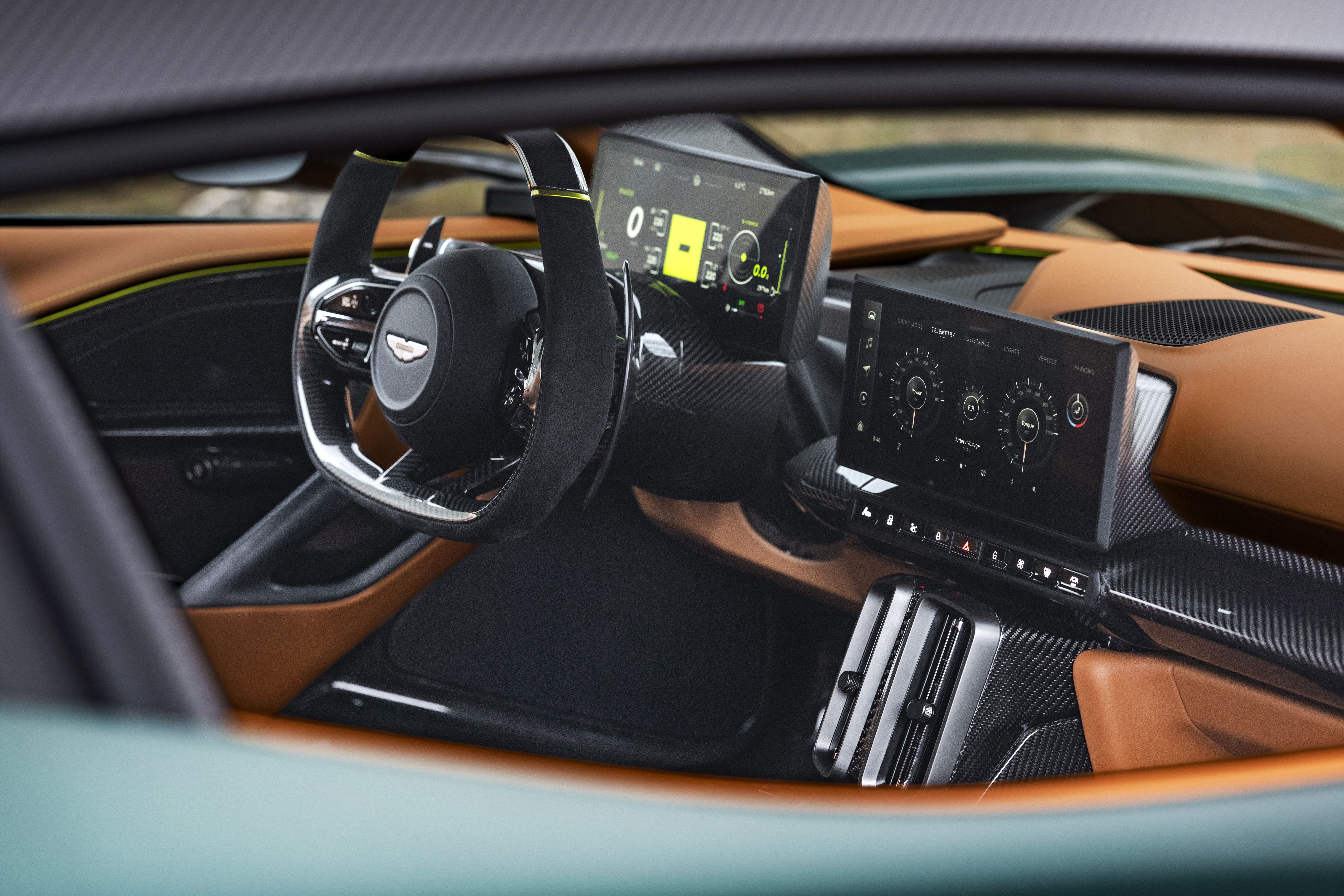 A view of the driving console of the Valhalla.