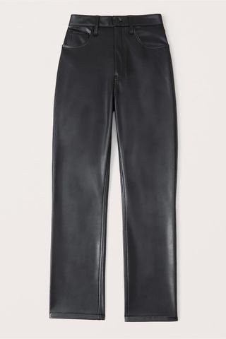 Abercrombie Vegan Leather 90s Straight Pant