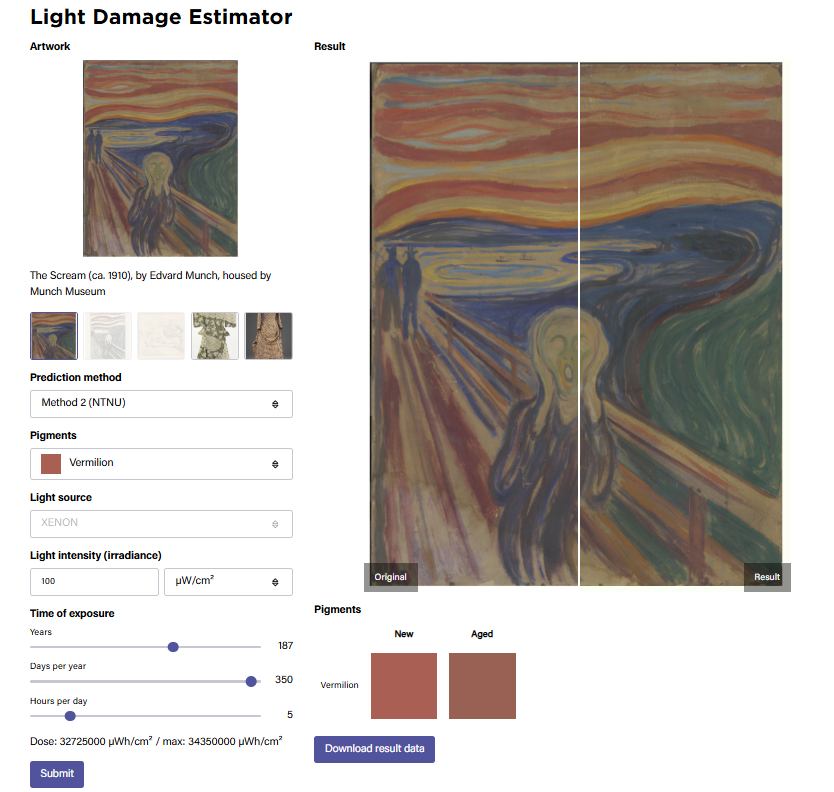 Herramienta de estimación de daños ligeros para la pintura Scream