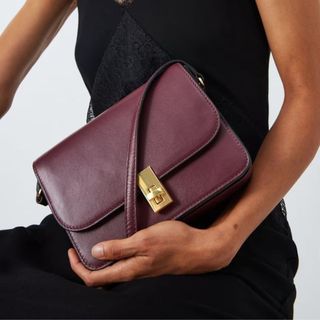 Burgundy crossbody bag