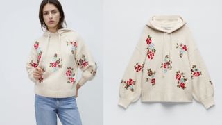 Zara Embroidered Sweatshirt