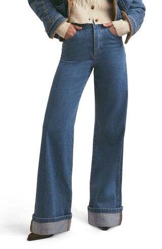 The Masha High Waist Cuff Wide Leg Jeans