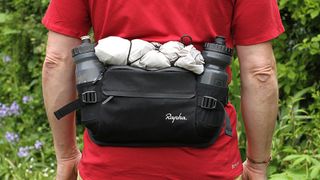 With three liters of cargo space and room for two water bottles Rapha’s mountain bike-specific pack ticks all the right boxes