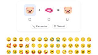 The Emoji Kitchen tool on Google Search