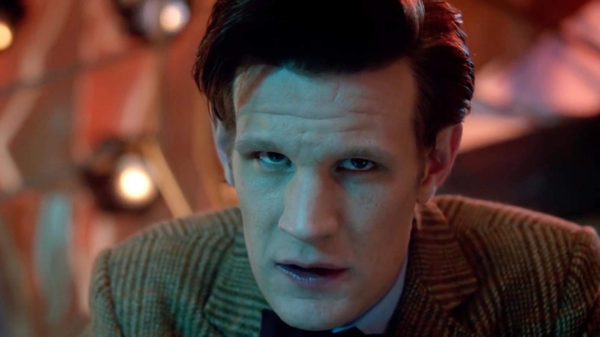 Matt Smith looking annoyed. 