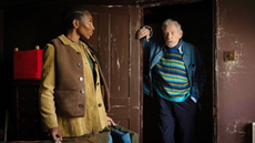 Michaela Coel and Ian McKellen in The Christophers