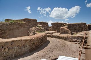 A view of the Alamut fortress. This area is in fairly good condition. (Source)