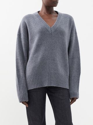 Ana V-Neck Wool-Blend Sweater