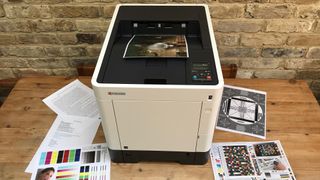 Printer with test pages