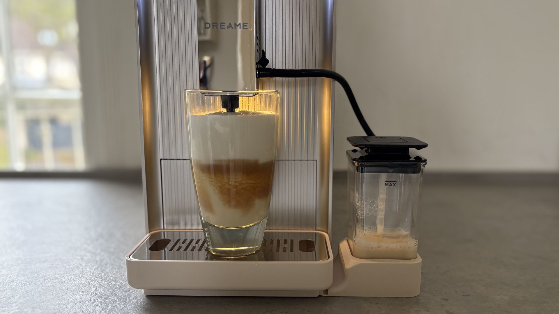 Dreame Ecceluxe Slim Fully Automatic Espresso Machine being tested