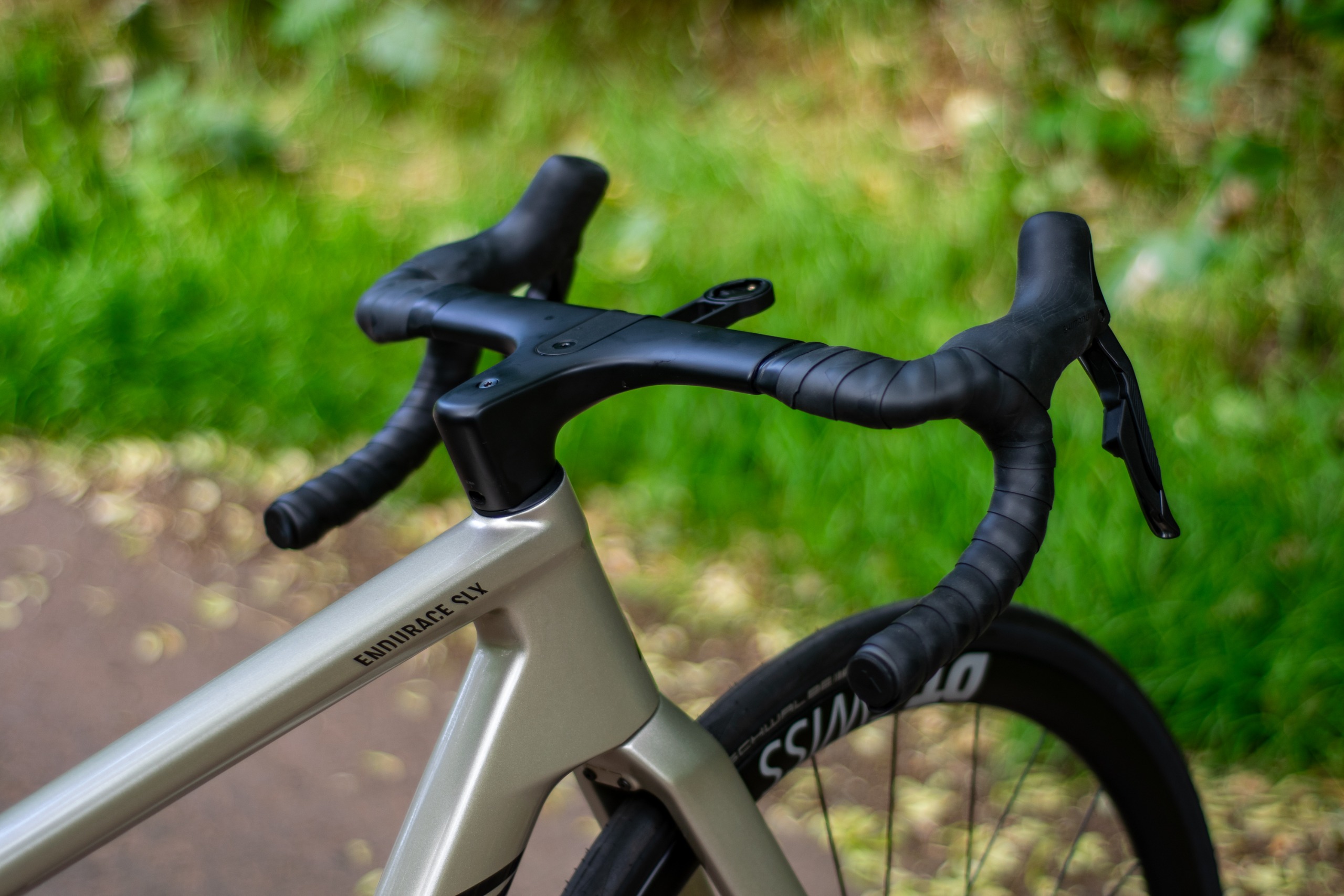 A Canyon Endurace CF SLX in a lane