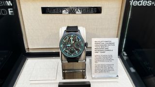 A watch designed by IWC and Mercedes F1