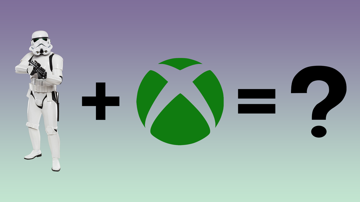 Stormtrooper plus Xbox logo equals question mark