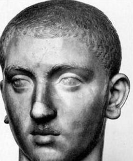 Eminem as a Greek bust