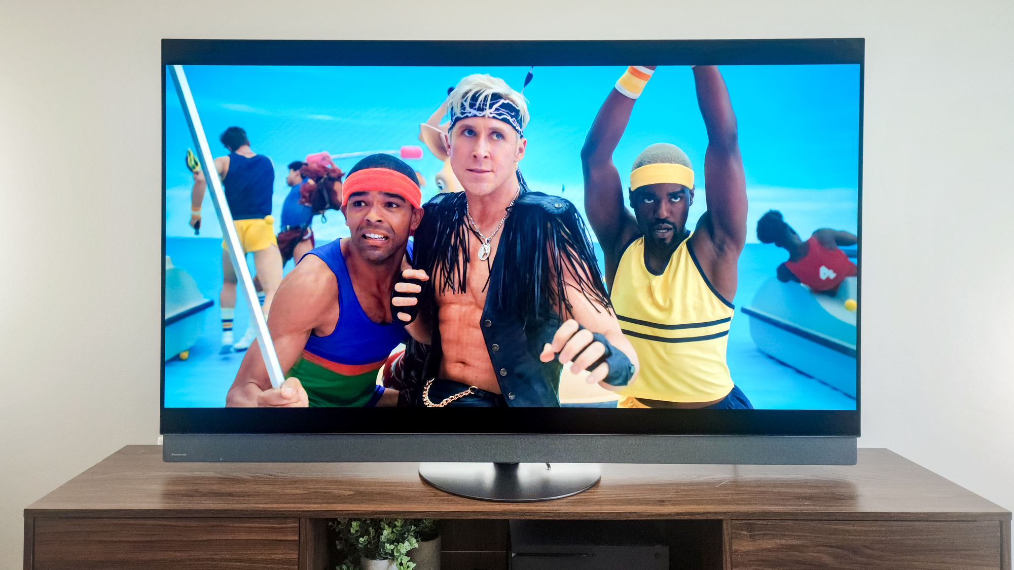 Barbie on a Panasonic Z95B OLED TV.