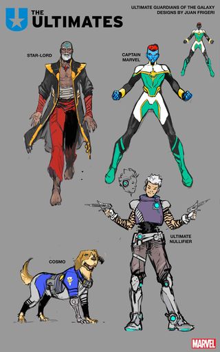 Ultimate Guardians of the Galaxy designs by Juan Frigeri