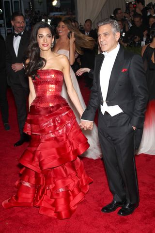 George & Amal Clooney At The Met Gala 2015