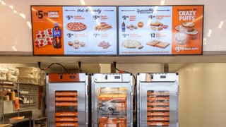 Little Caesar's digital signage boards.