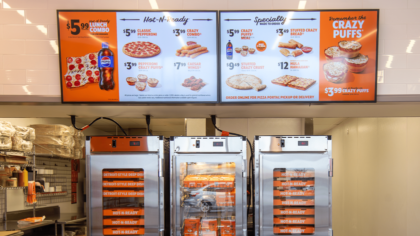 Little Caesar&#039;s digital signage boards. 