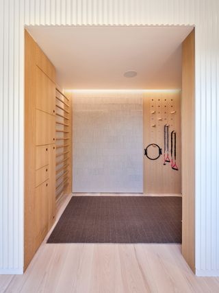 Work out space at Centered Home in LA by Annie Barrett + Hye-Young Chung