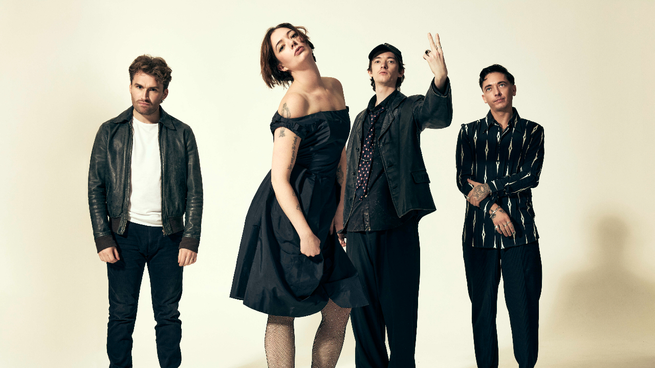 Marmozets against a yellow background