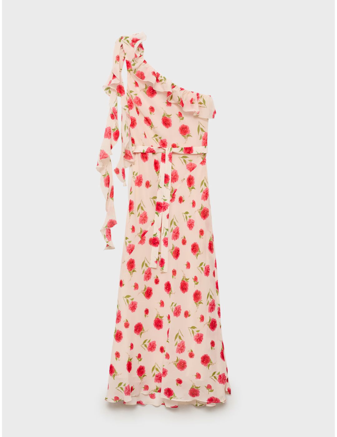 Mango , Floral Ruffled Dress 