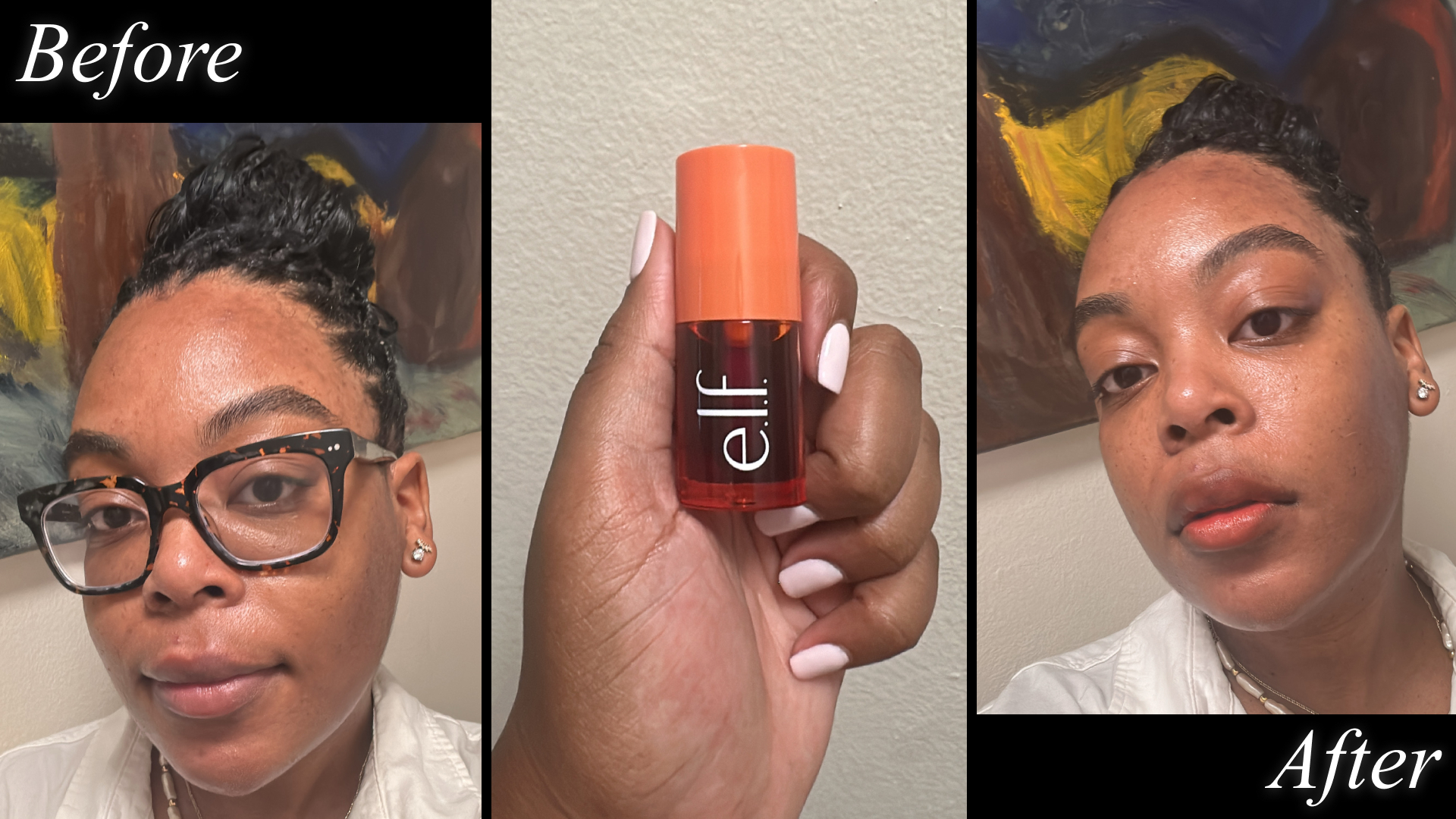 Ariel Baker testing elf lip stain