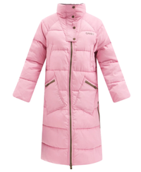 Long-line pink puffer jacket GANNI | $514.00 (£370.00)