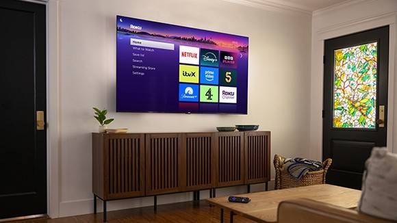 The Roku Streaming Stick Plus in a TV.