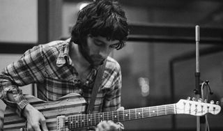 Albert Lee plays a Telecaster at Advision Studios in London on November 5, 1973