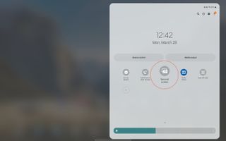 Select Samsung Second Screen on Galaxy Tab S8