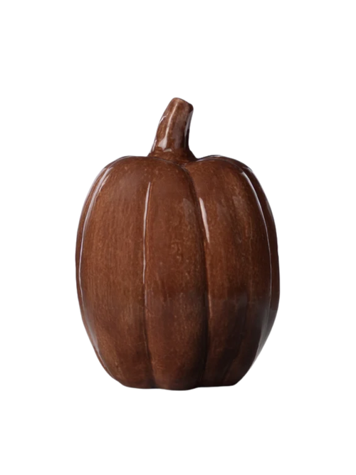 Autumn Pumpkin in Glossy Brown