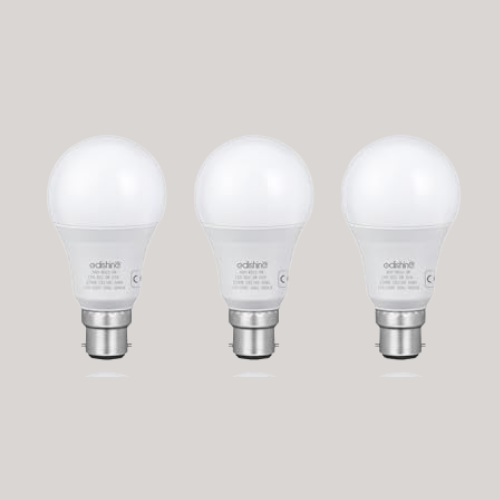 Edishine 6 Pack Dimmable Bayonet Light Bulb, Warm White 2700k, 9w Led Bulb, 60w Incandescent Equivalent, Bc Gls A60 Energy Saving Light Bulb, B22 Bulb for Table Lamp, Chandelier, Pendant Light