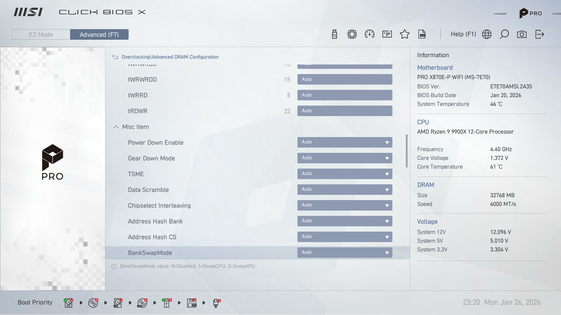 MSI Pro X870E-P Wifi