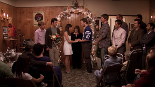 Parks and Rec screenshot from "Andy and April's Fancy Party" episode