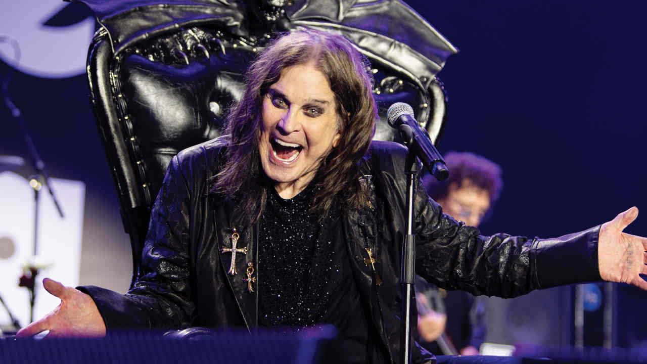 Ozzy Osbourne performing at the Back To The Beginning show in July 2025