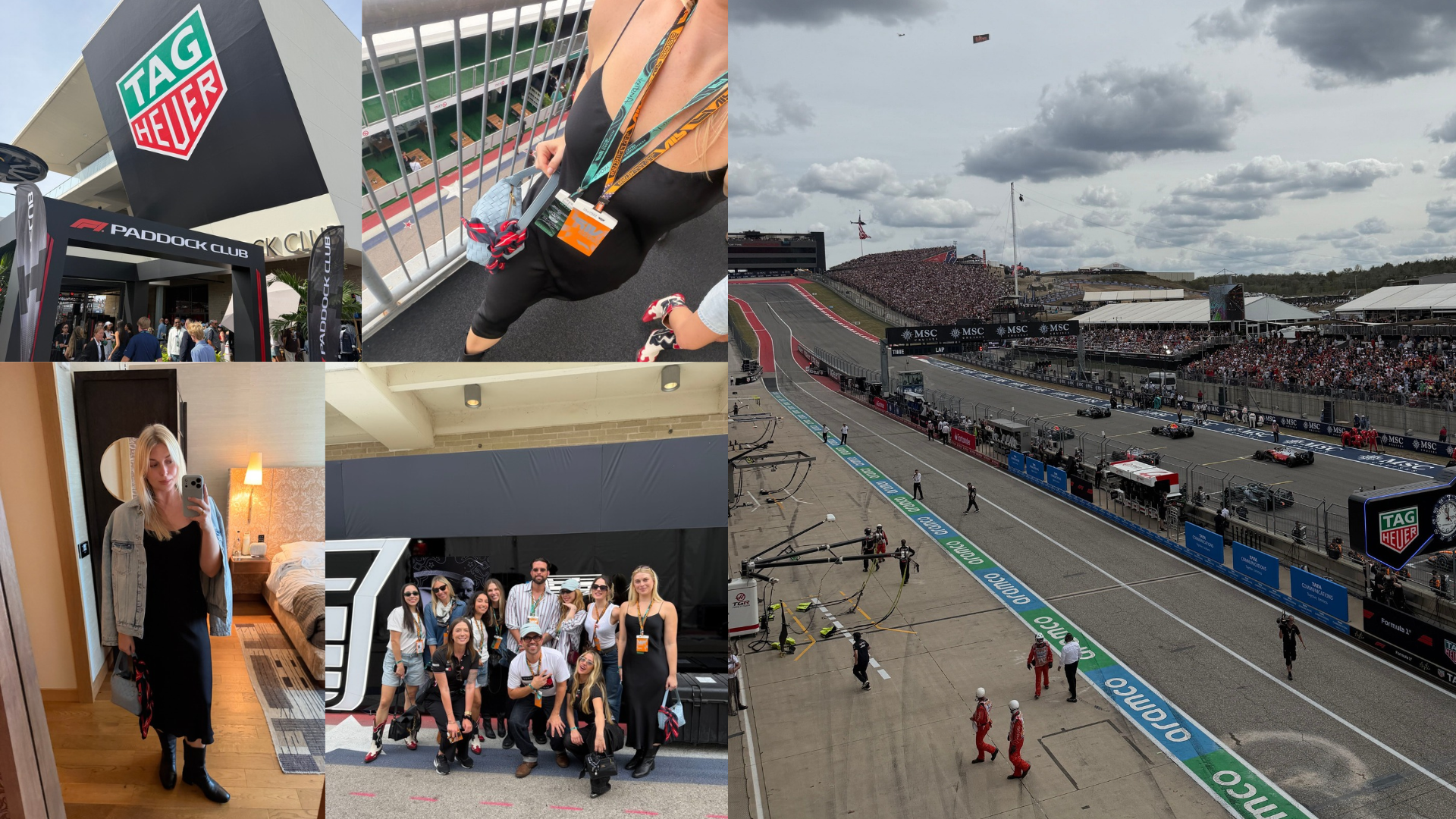 Collage of Race Day At Austin Grand Prix