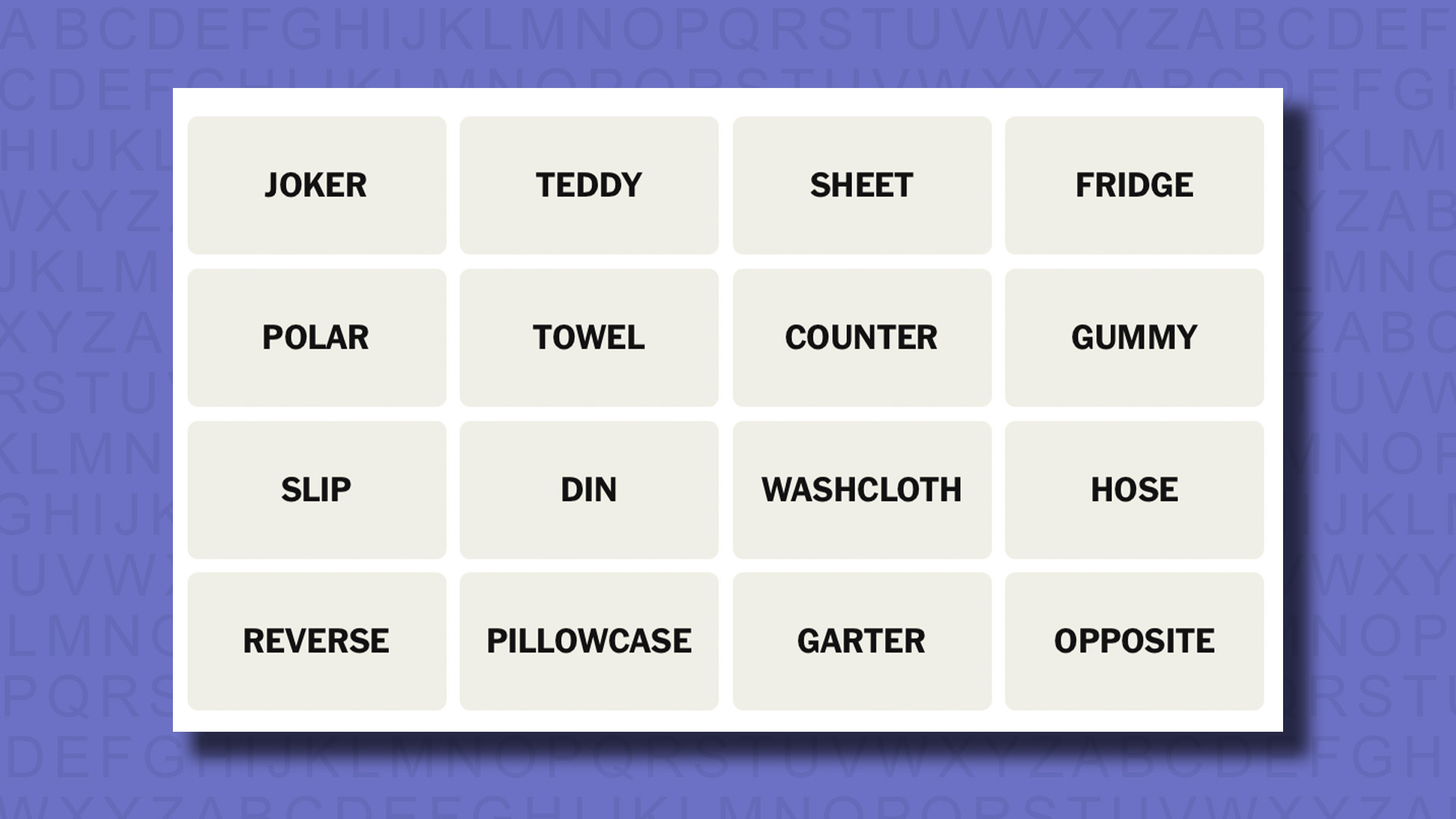 NYT Connections hints for game 715 on a purple background
