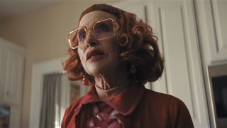 AMY MADIGAN as Aunt Gladys in New Line Cinema’s “Weapons,” a Warner Bros. Pictures release.