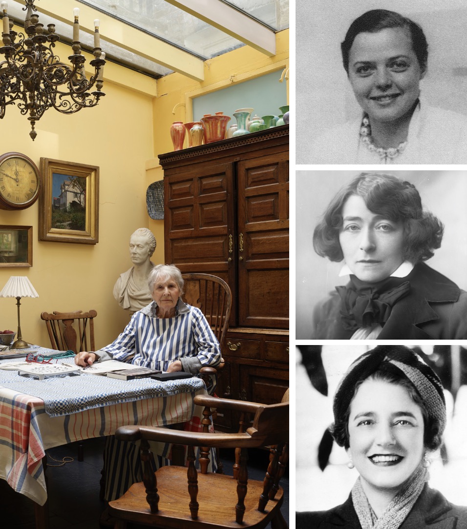 Clockwise from above left: Gretchen Andersen, Charlotte Perriand, Eileen Gray and Dorothy Draper