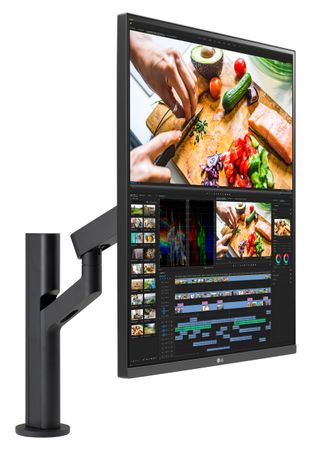 The new LG monitor for IT professionals on a rack.