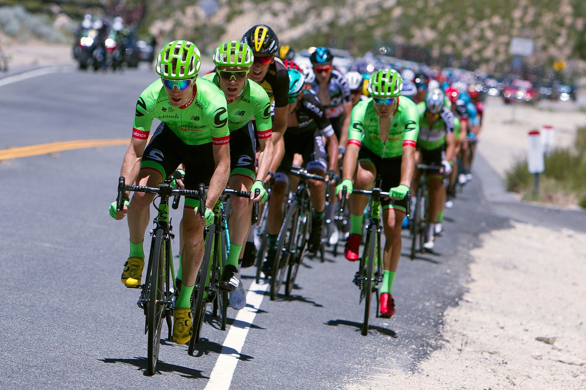 Cannondale-Drapac control the tempo