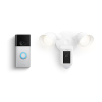 Ring Floodlight Cam Wired Plus con Ring Video Doorbell:&nbsp;&nbsp;$ 149.99 en Amazon