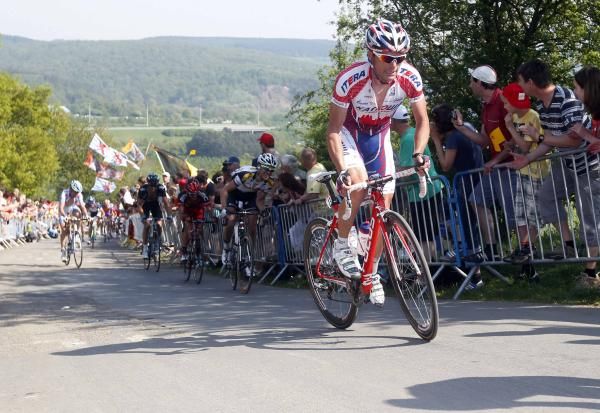 Danilo Di Luca (Katusha) puts in a dig at Liege-Bastogne-Liege.